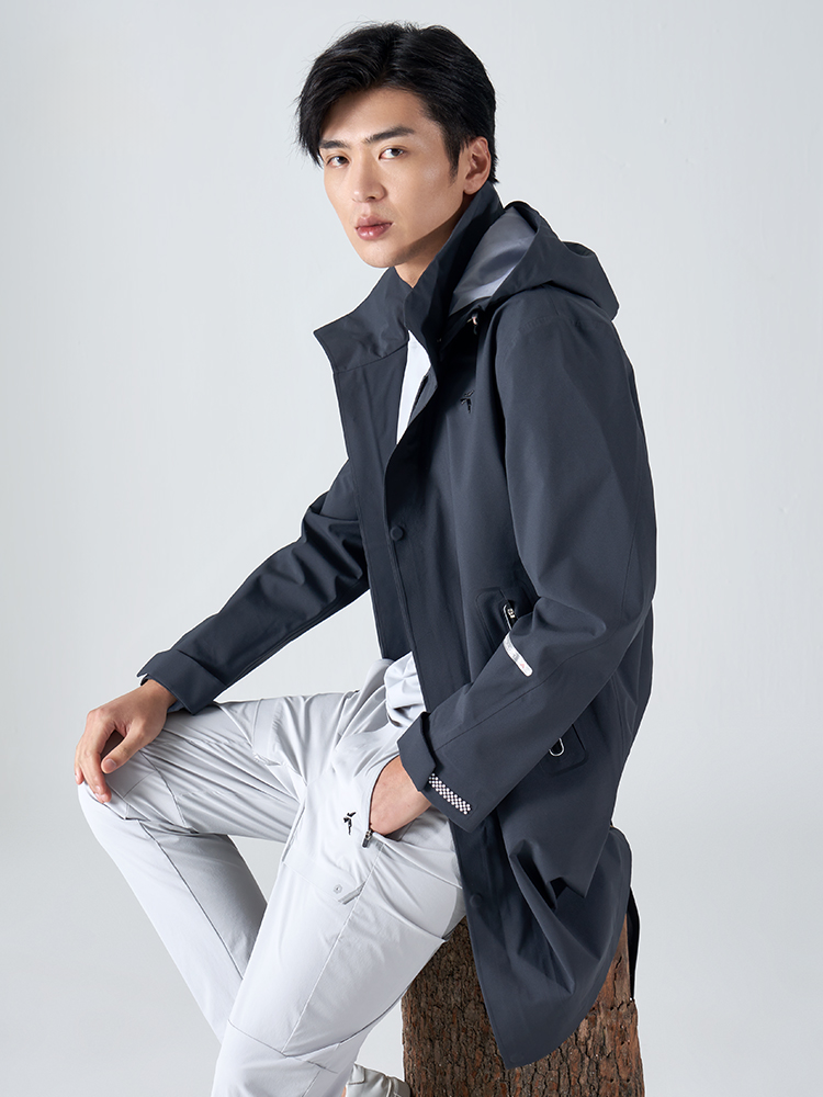 Urban Survival Recycled Casual Long Windbreaker Men