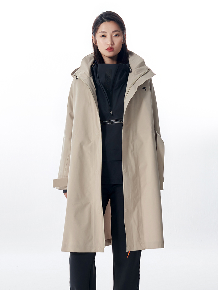 Urban Survival Recycled Casual Long Windbreaker Women