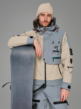 Terracotta Colorblock Snowboard and Freestyle Jacket Unisex