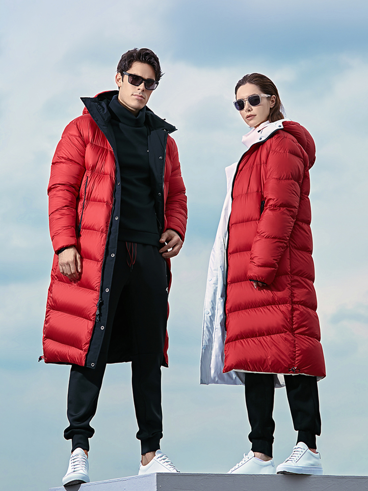 Reversible Waterproof Long Down Jacket Unisex