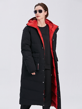 Reversible Waterproof Long Down Jacket Unisex