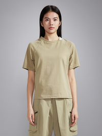 Urban Explorer Cotton-Feel Cropped T-Shirt Women