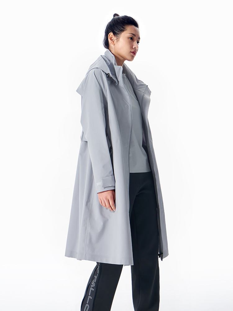 Urban Survival Recycled Casual Long Windbreaker Women